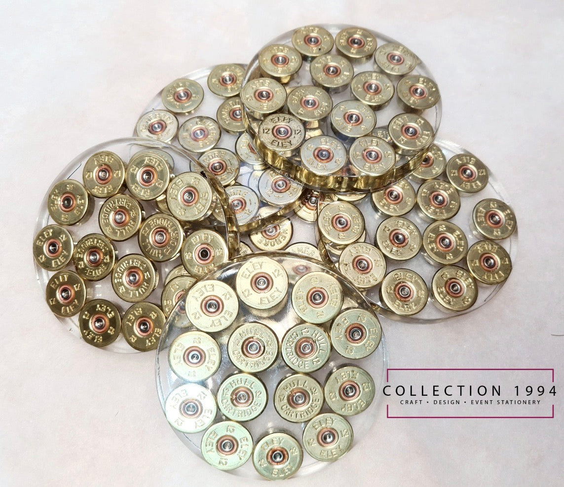Gold Shotgun Cartridge Coasters