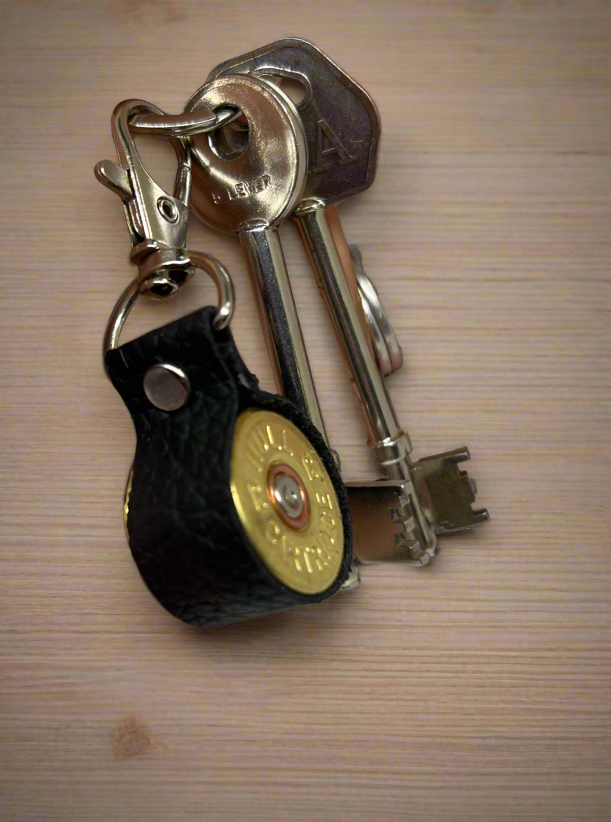 Leather Cartridge Keyring