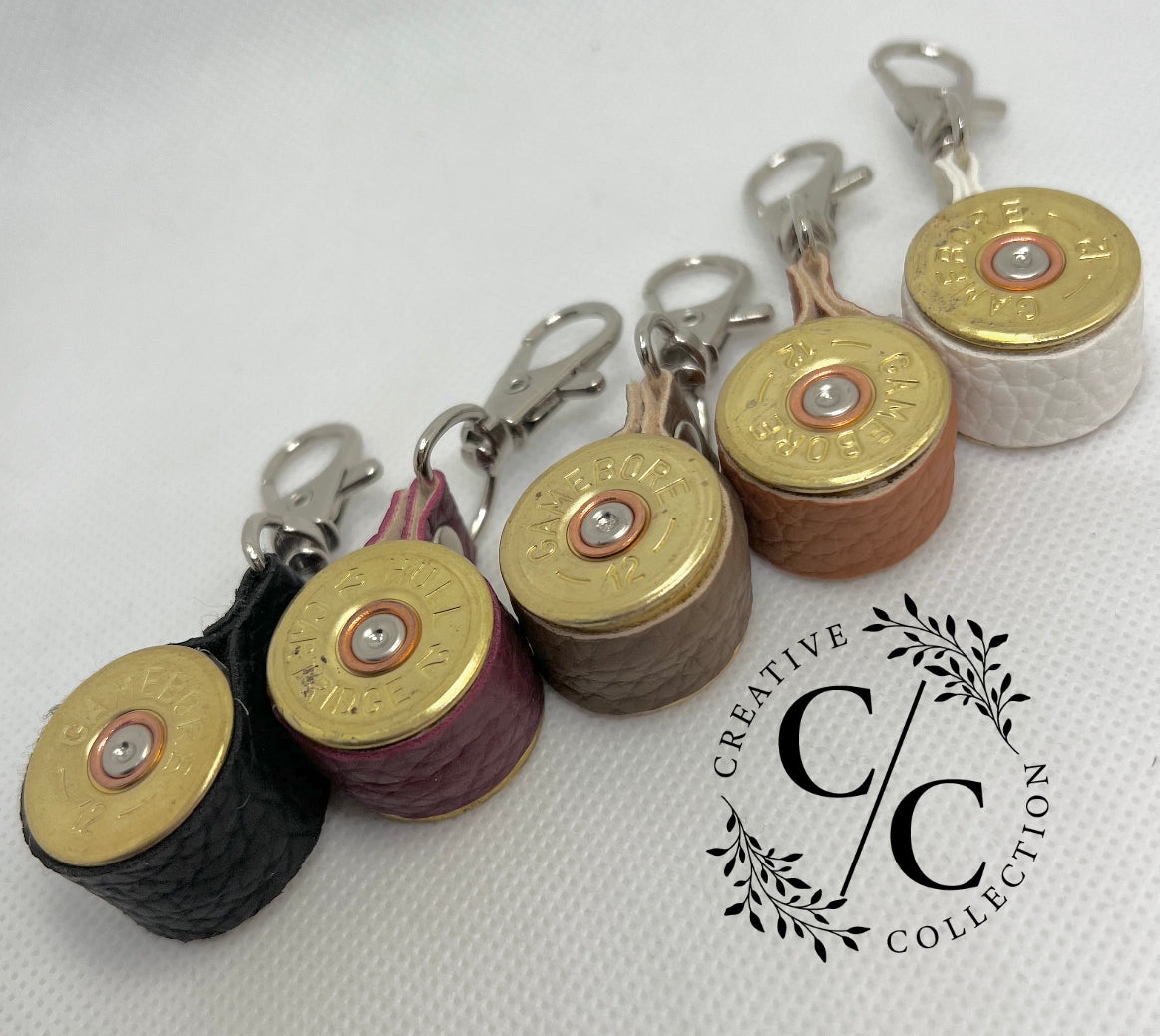 Leather Cartridge Keyring