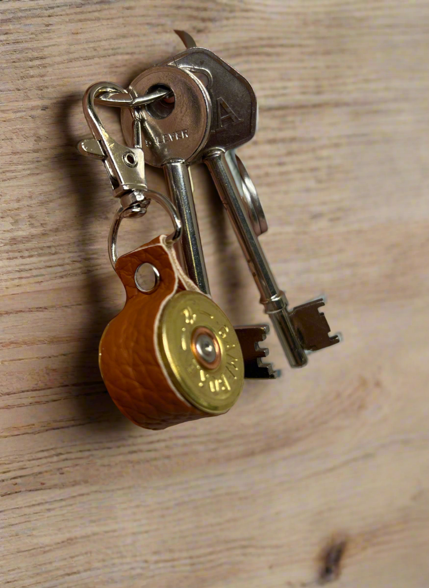 Leather Cartridge Keyring