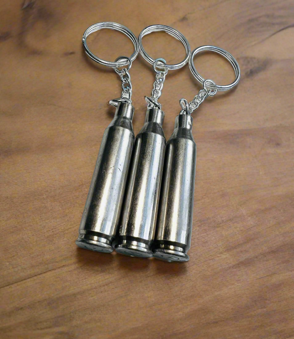 Rifle Bullet Shell Keyring