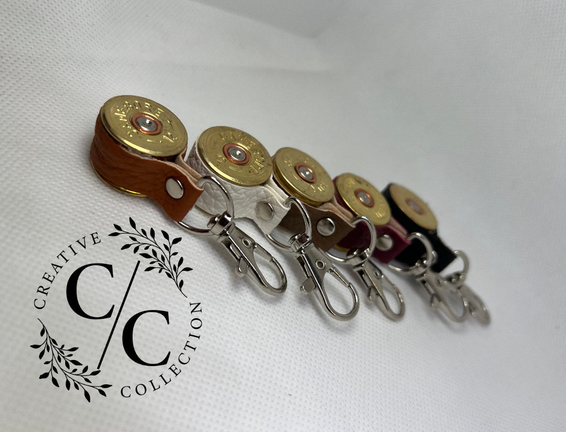 Leather Cartridge Keyring