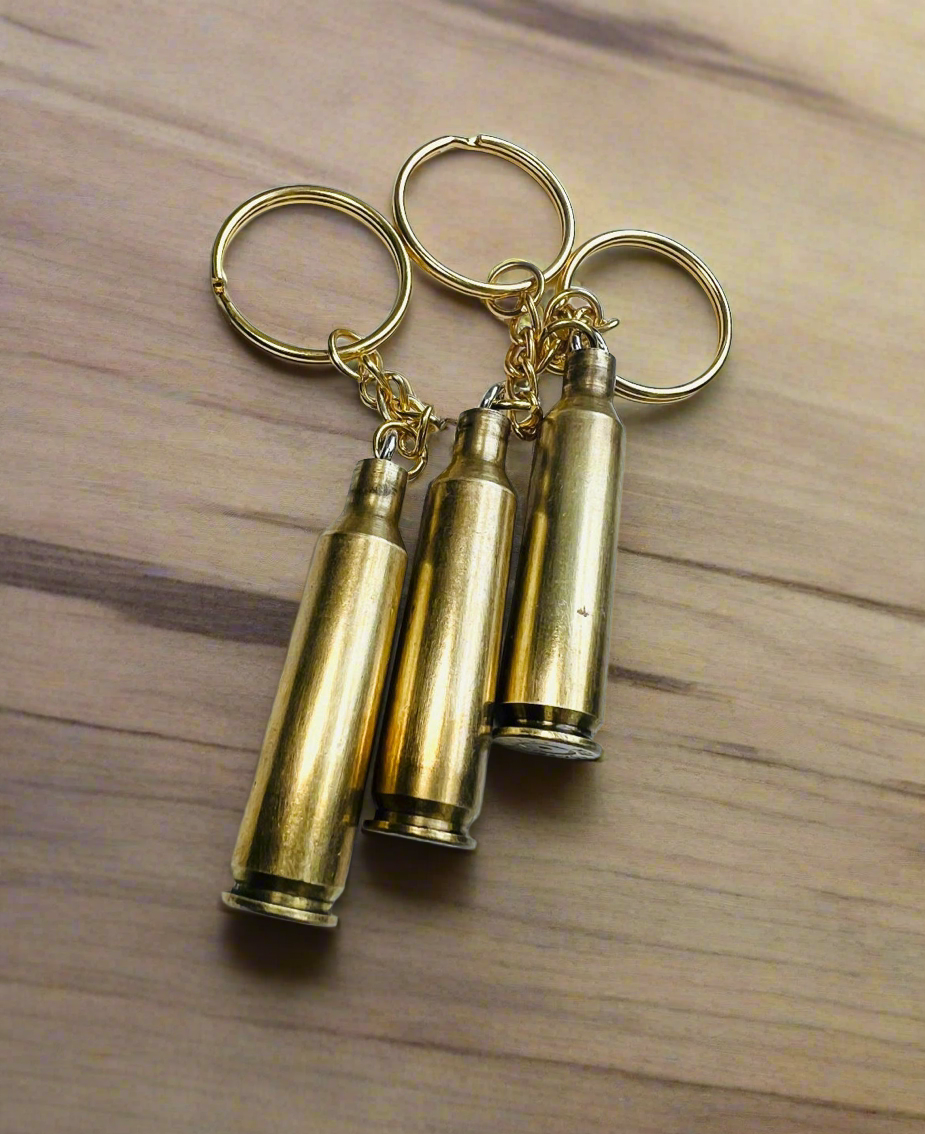 Rifle Bullet Shell Keyring