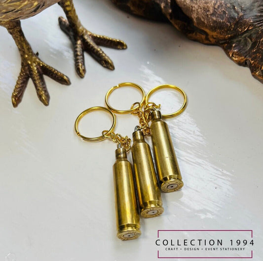 Rifle Bullet Shell Keyring