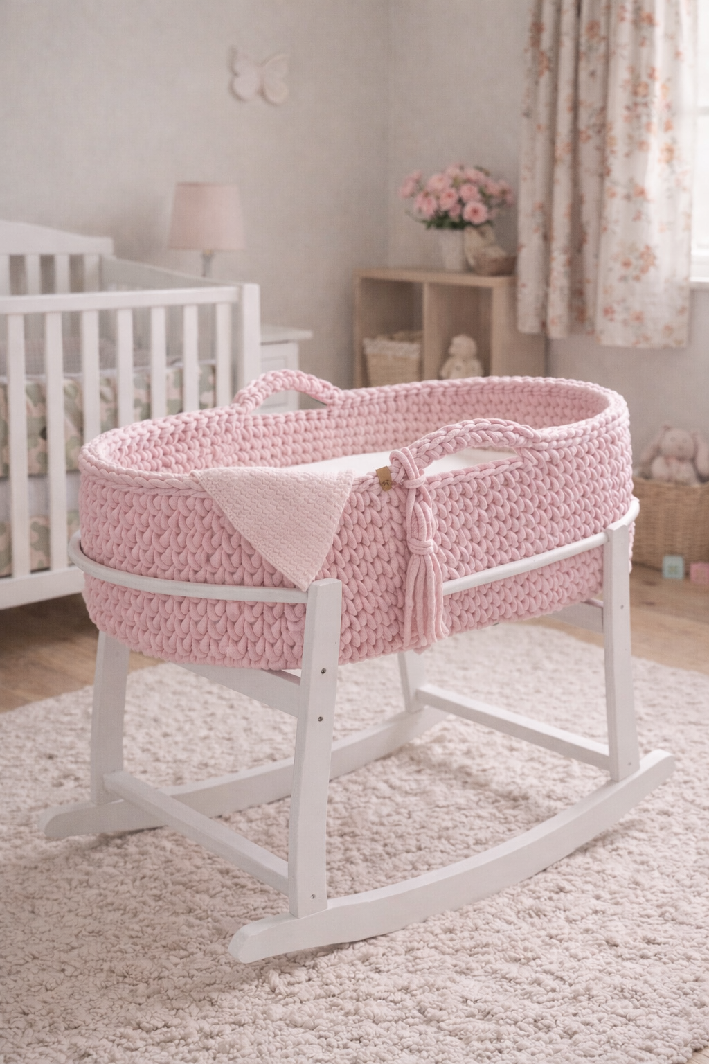 Moses Basket - Braided Cord Style