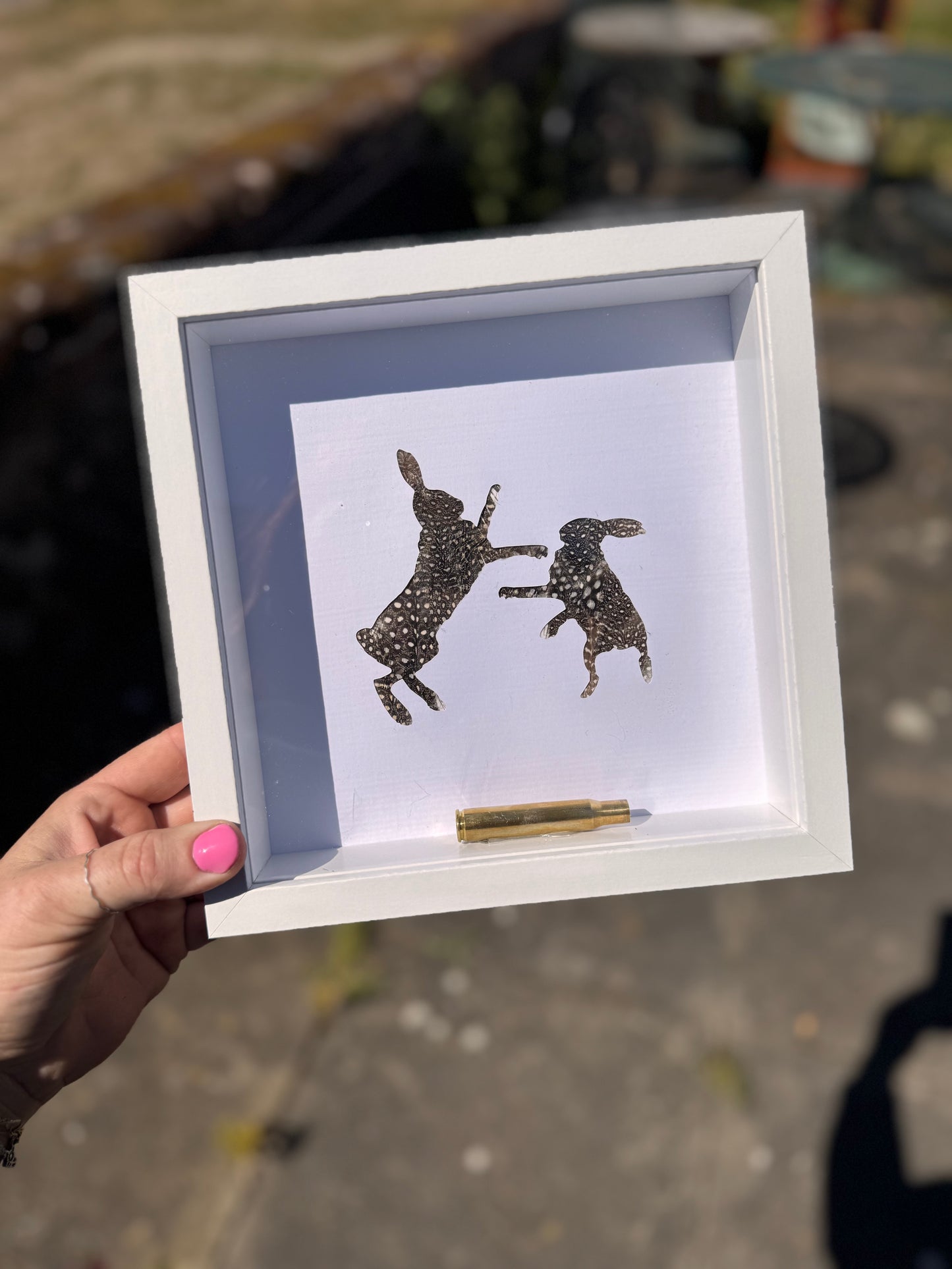 Feathered Silhouette Frames