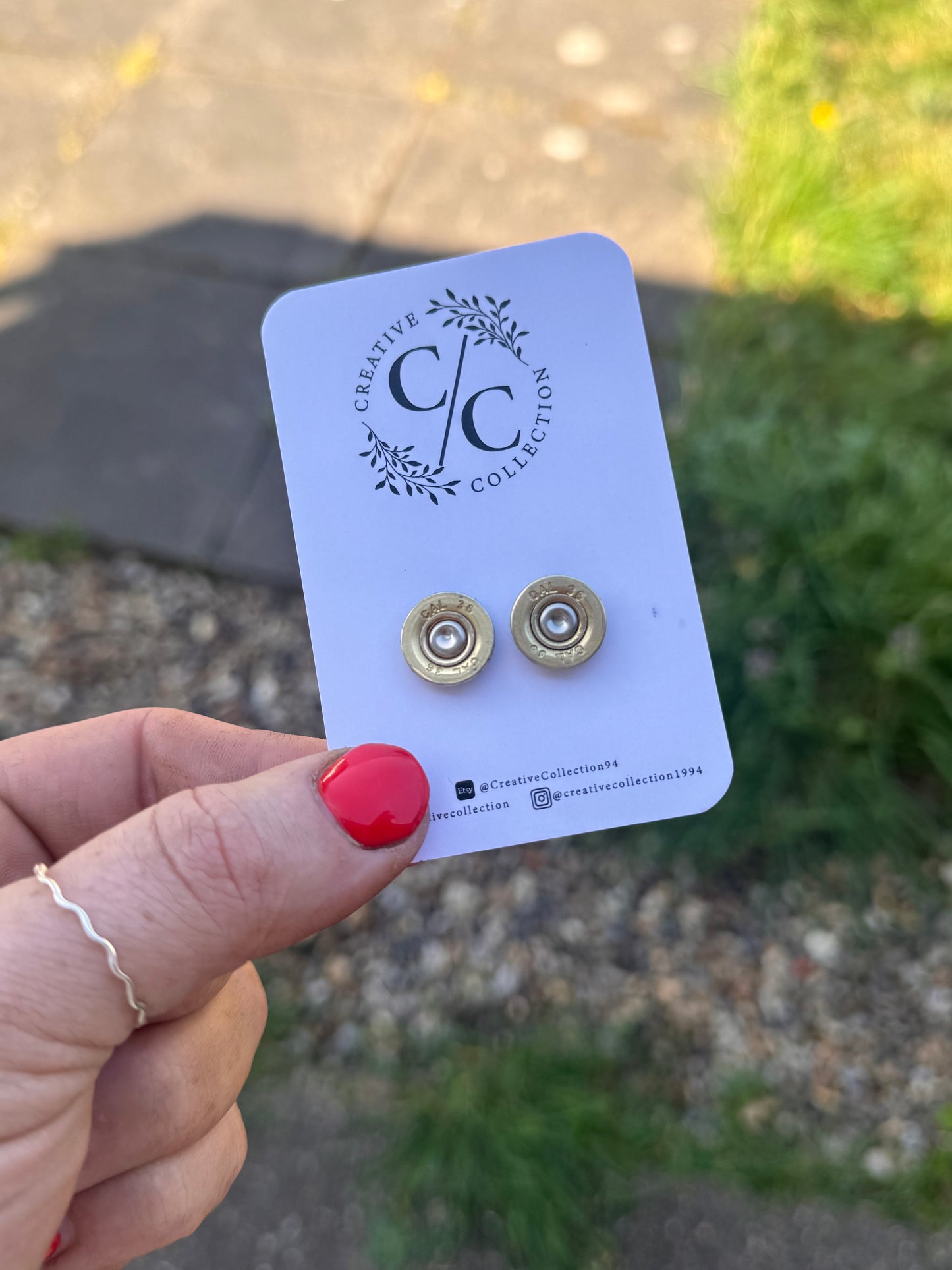 Shooting cartridge earrings (Studs)