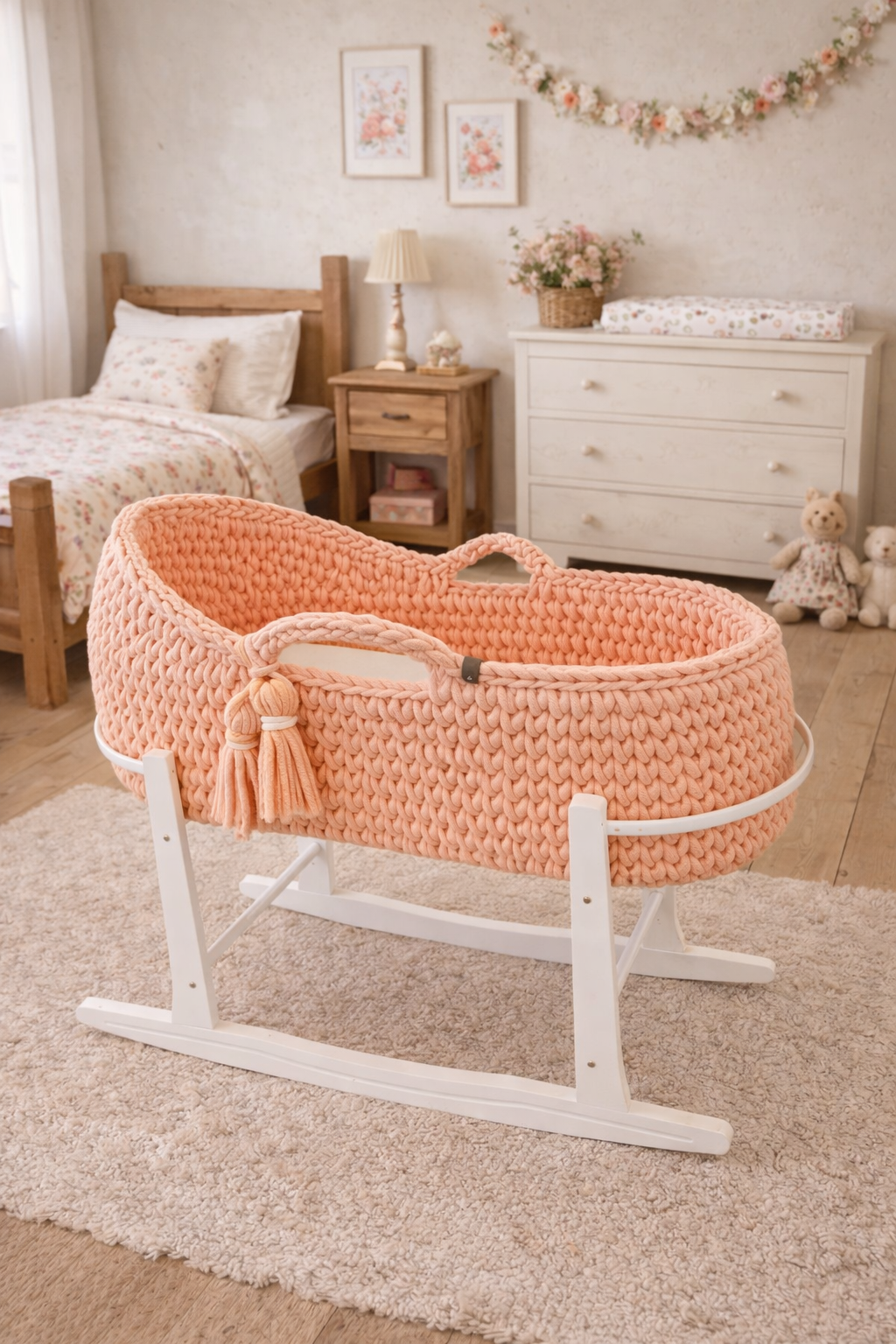 Moses Basket - Braided Cord Style