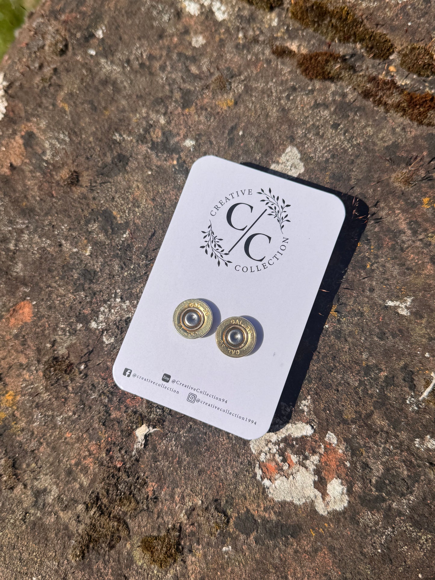 Shooting cartridge earrings (Studs)