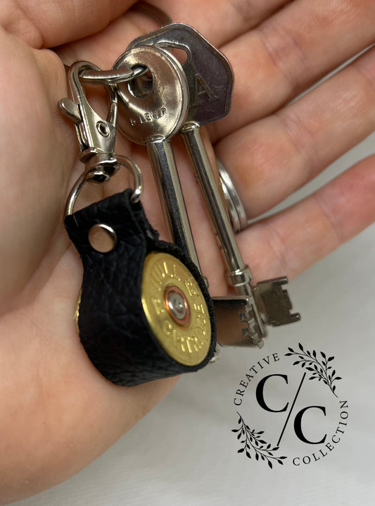 Leather Cartridge Keyring