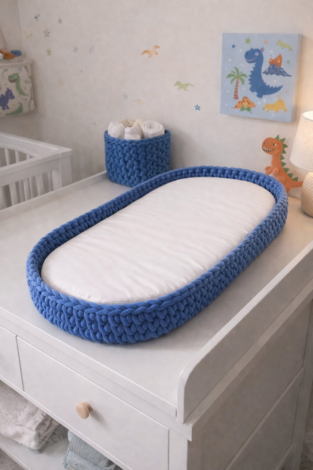 Changing Mat Basket - Braided Cord Style