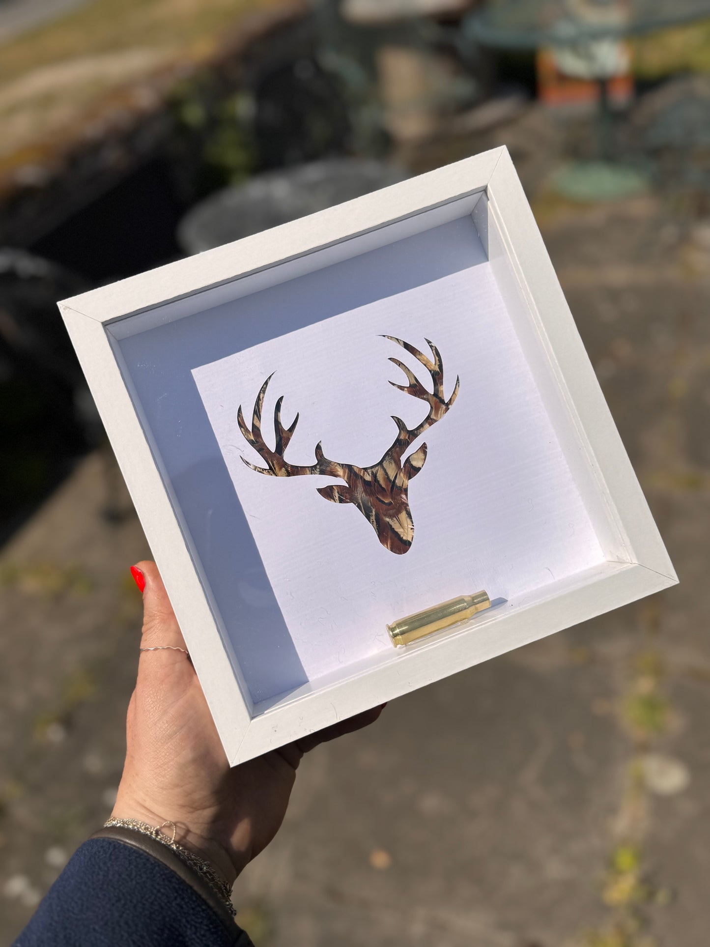 Feathered Silhouette Frames