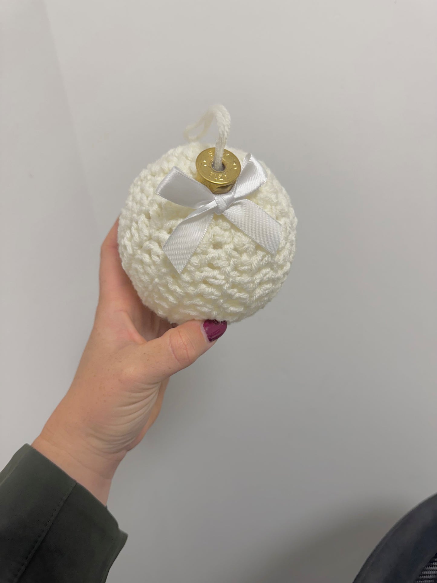 Shotgun Cartridge Crochet Bauble