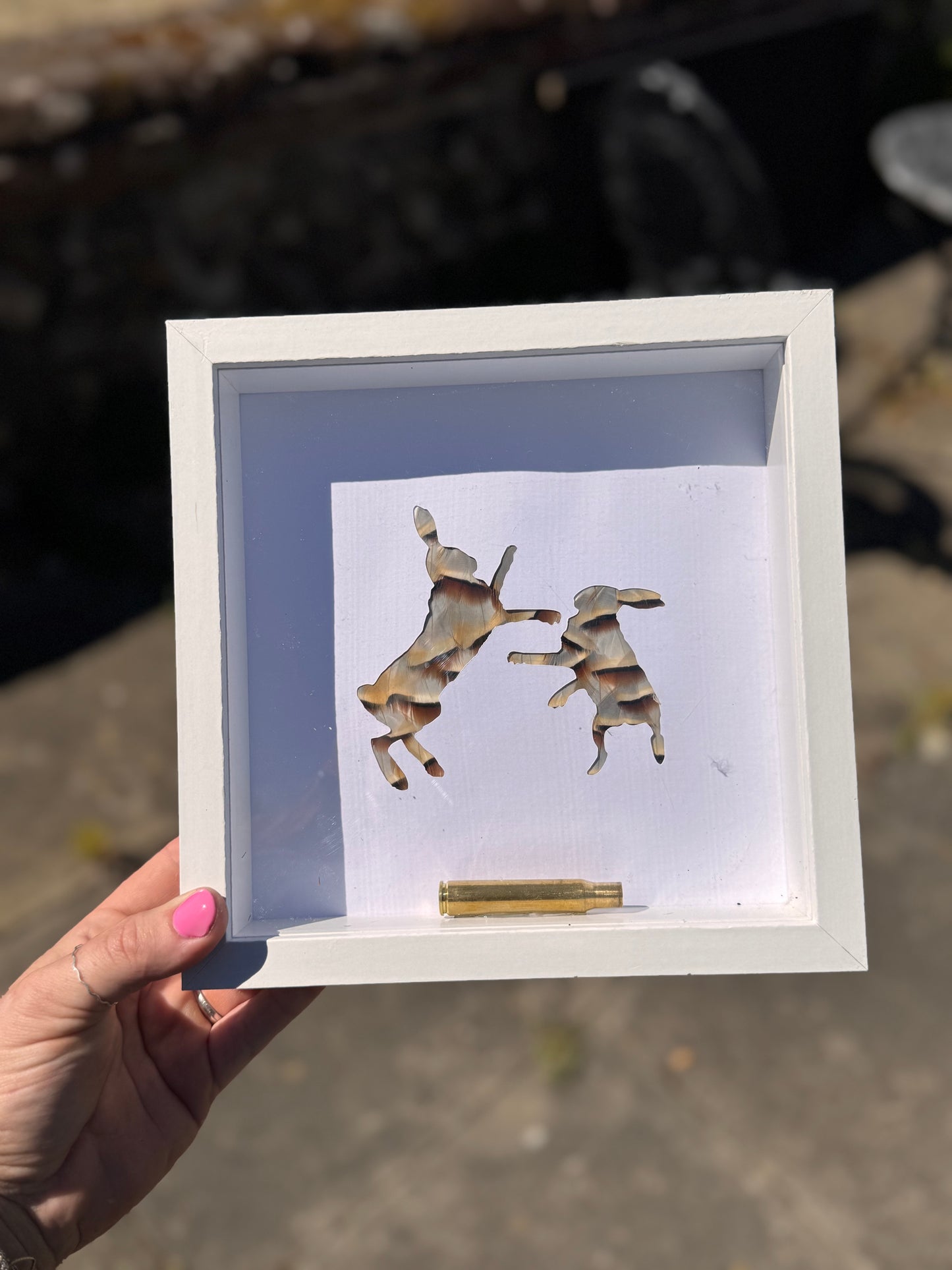 Feathered Silhouette Frames