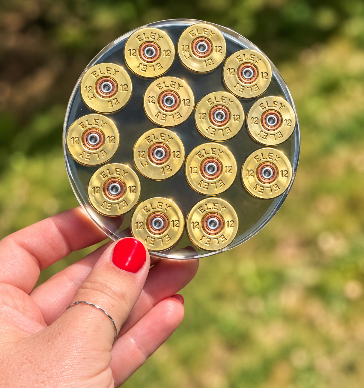Gold Shotgun Cartridge Coasters